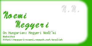 noemi megyeri business card